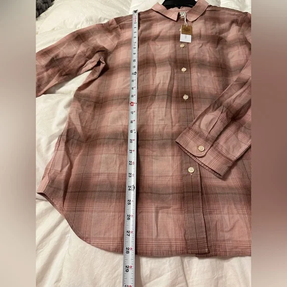 Outerknown Winddrift Plaid Button-Up Women's Top - NWT - Size L - Picture 12 of 12